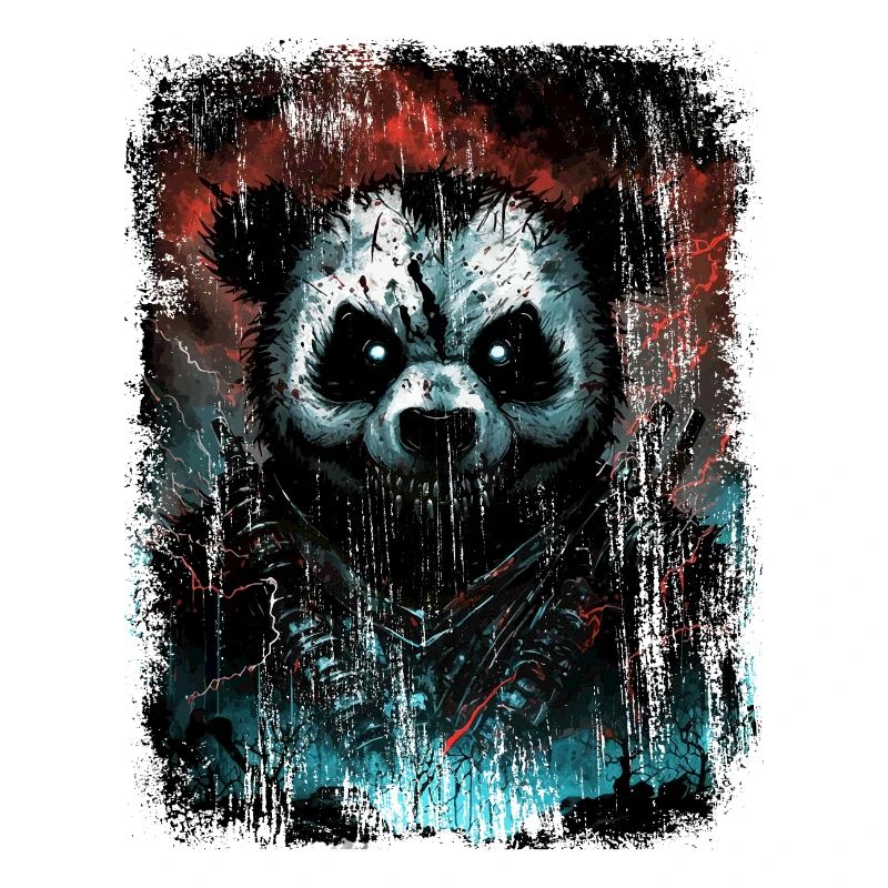 Guerrier panda effrayant