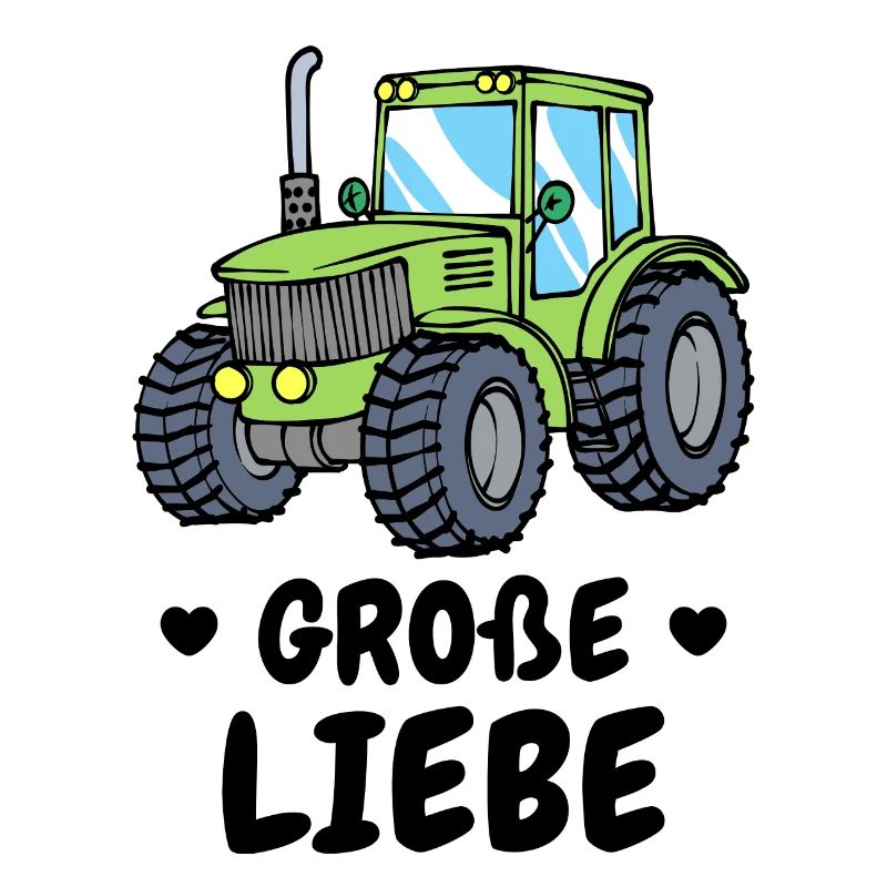 Kraftfahrzeug Herz Traktor Statement Landleben