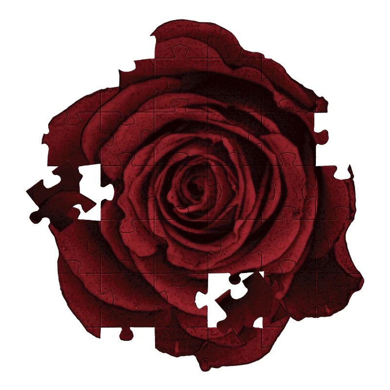 tolle blumenmuster, rosenmuster Puzzleoptik