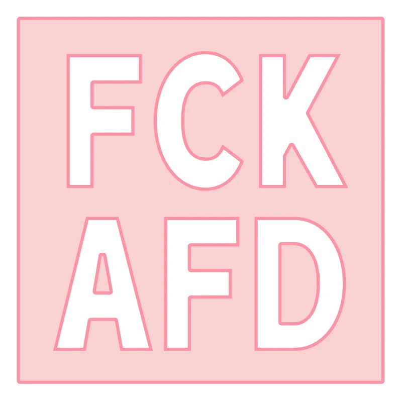 FCK AFD rosa