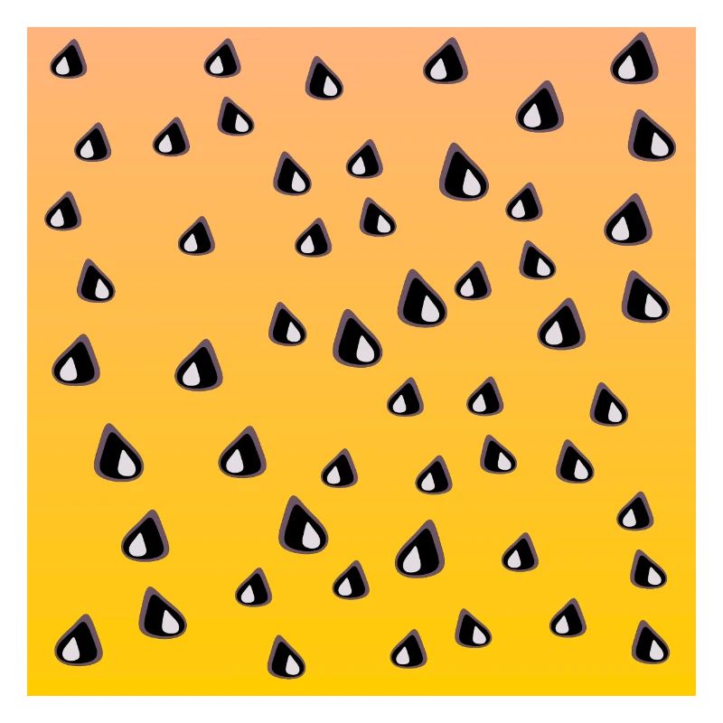 Motif de pastèque jaune LÉGUMES MANGEANT DES GRAINES