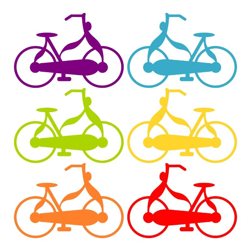 Vélos arc-en-ciel CYCLISTES