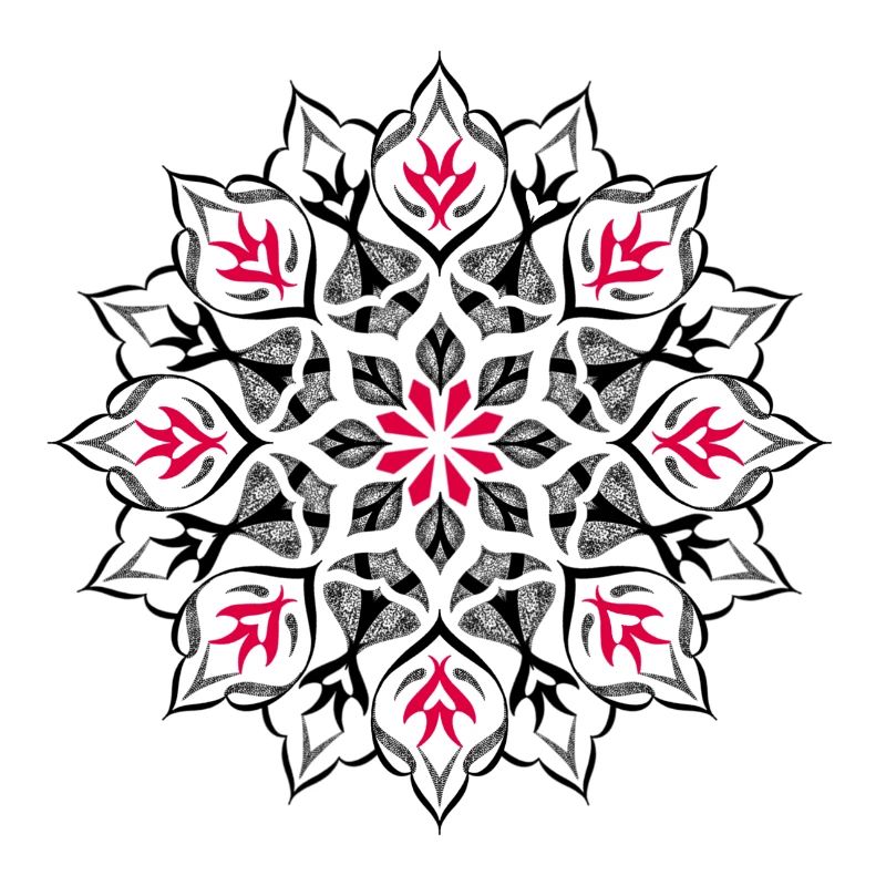 Dessin mandala dotwork