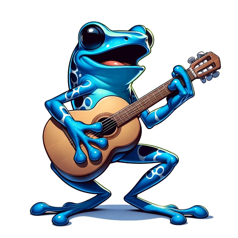 Poison dart frog guitar