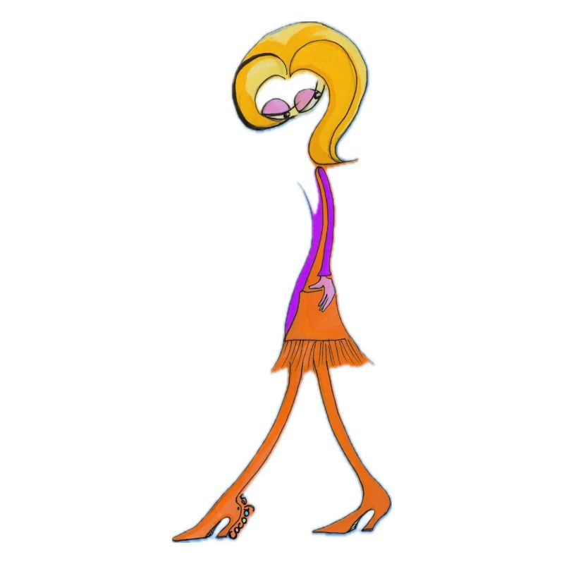 Verspielte Doodle-Diva