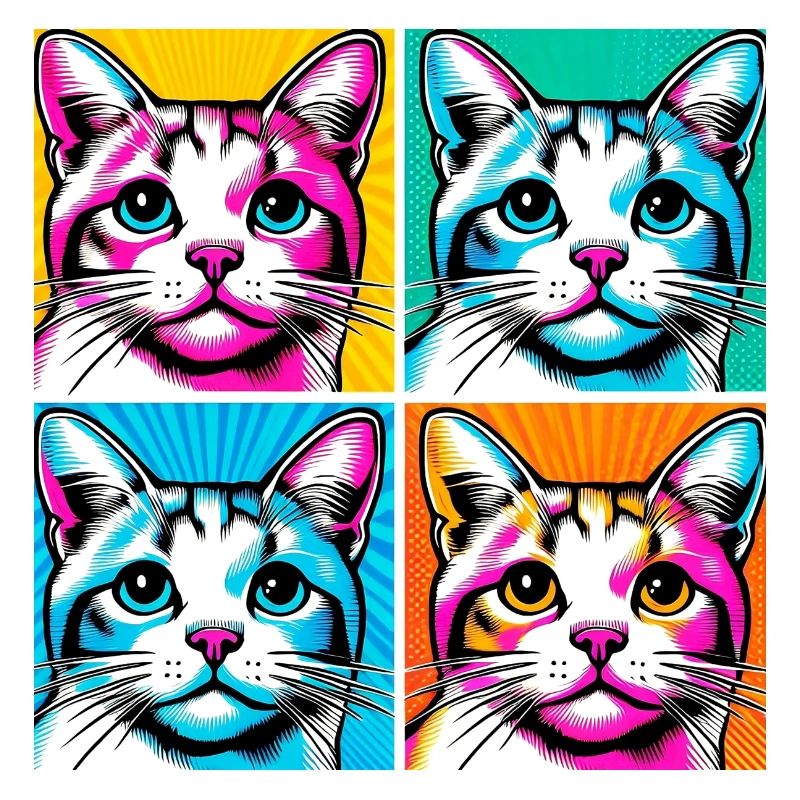 Katze Pop Art