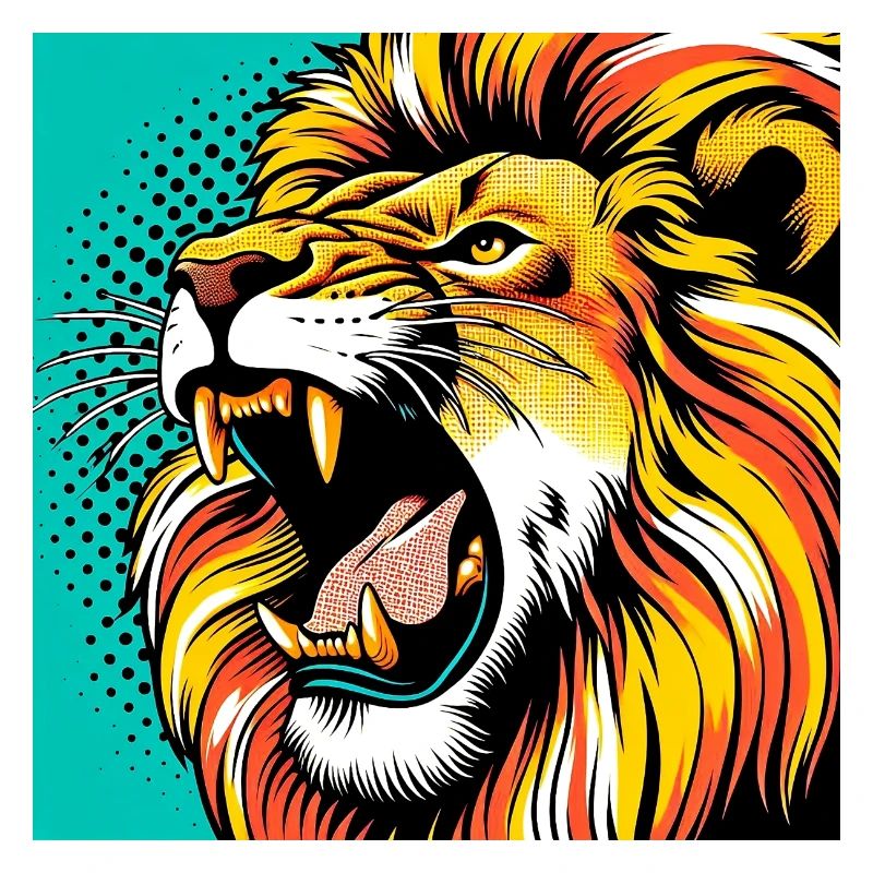 Lion Pop Art