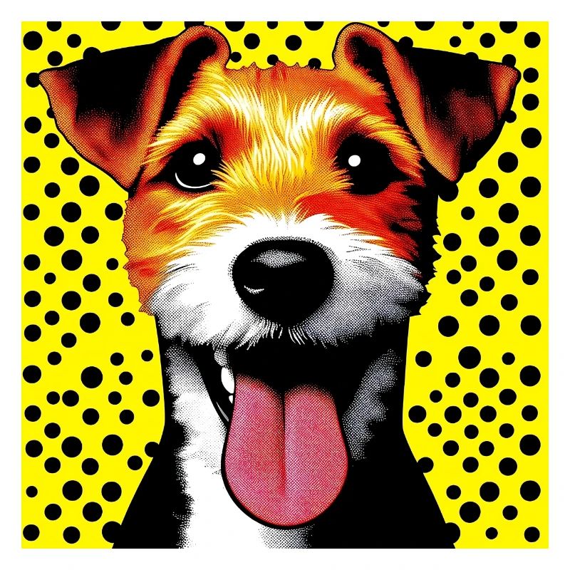 Dog Fox Terrier Jack Russell Pop Art