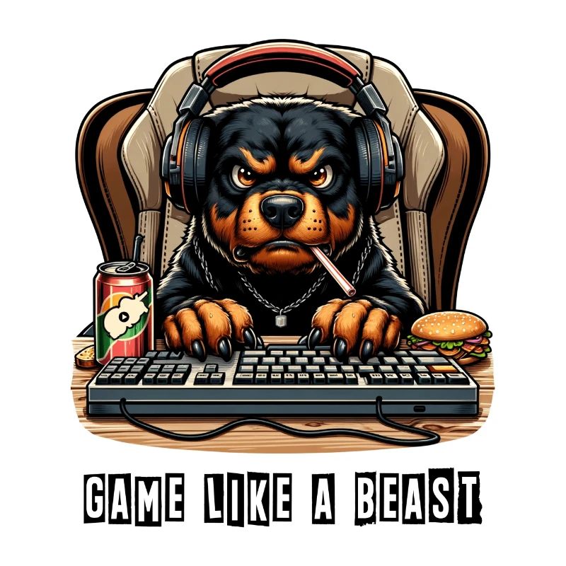 Design de jeu Rottweiler