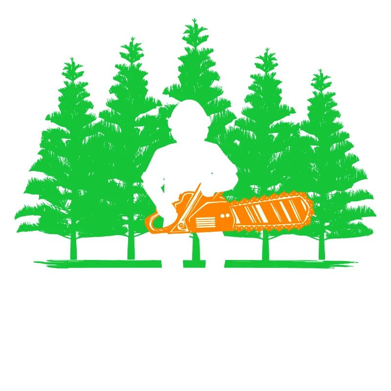 Lumberjack Woodwork Tree Chainsaw Statement