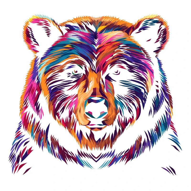 Bunte Bär Illustration
