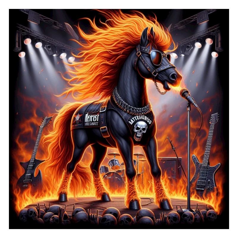Metall-Pferd