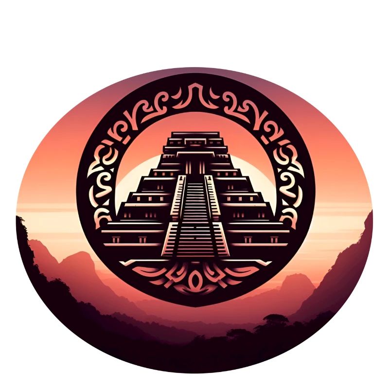 Visite tribale aztèque de la pyramide du temple maya