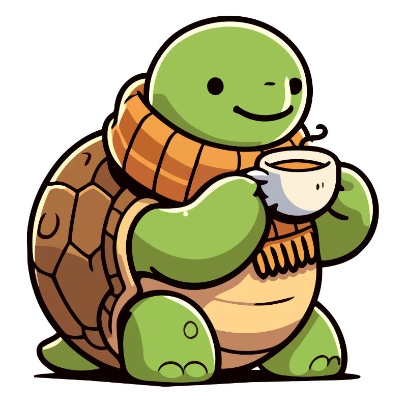 Tea Time Turtle: The Shell-tered Sipper