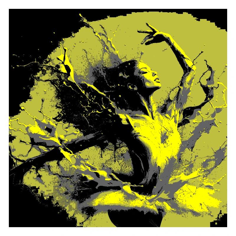 Neo-Expressionist Dance Bursting with Colors