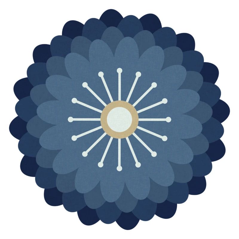 Crème bleue et fleur d’or