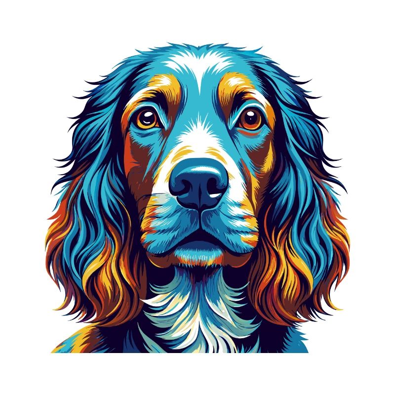 Englischer Cocker Spaniel Hunderasse Karikatur Kawaii