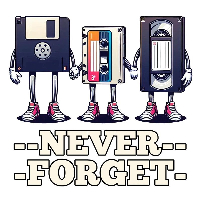 Floppy Disk, Cassette, VHS - Never Forget