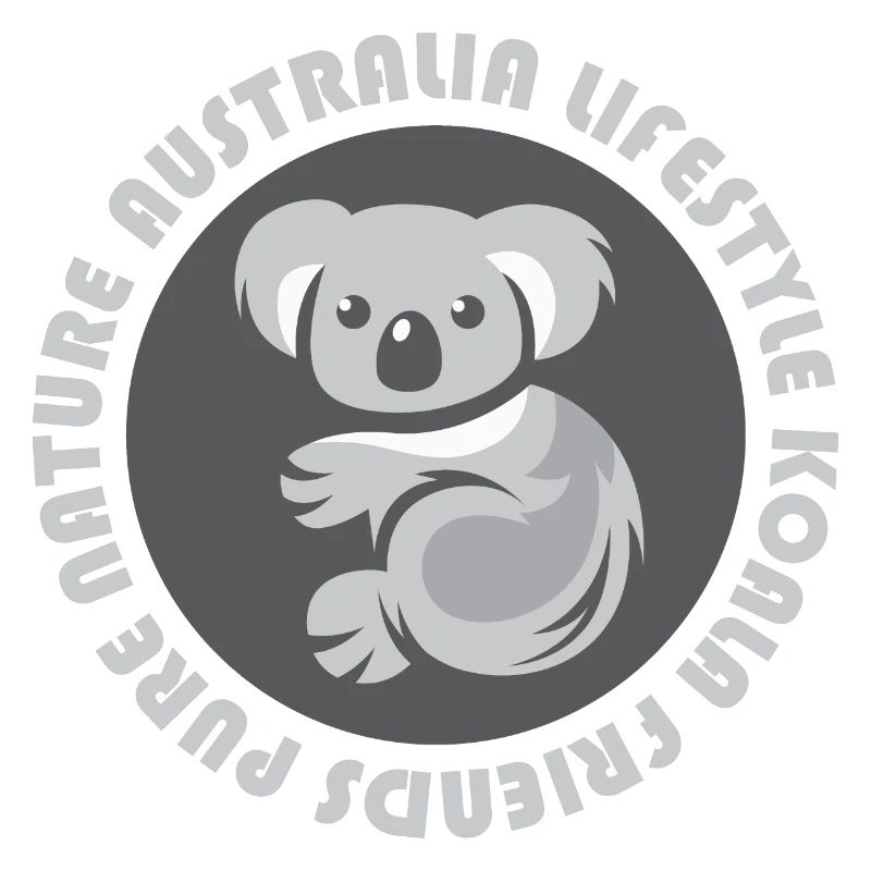 Australia Koala Emblem Bär Comic Cartoon Symbol