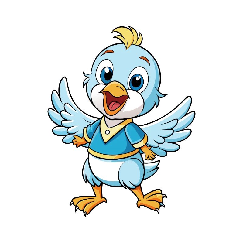 Taube Niedliche Zeichentrickfigur Kawaii Clipart