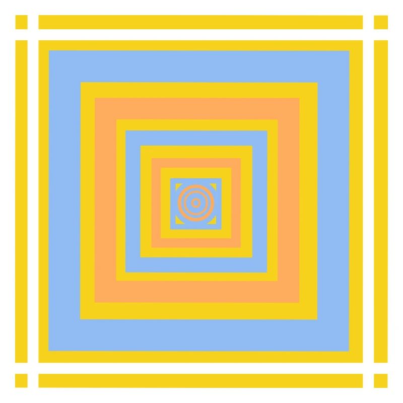 Motifs de jeu de couleurs géométriques