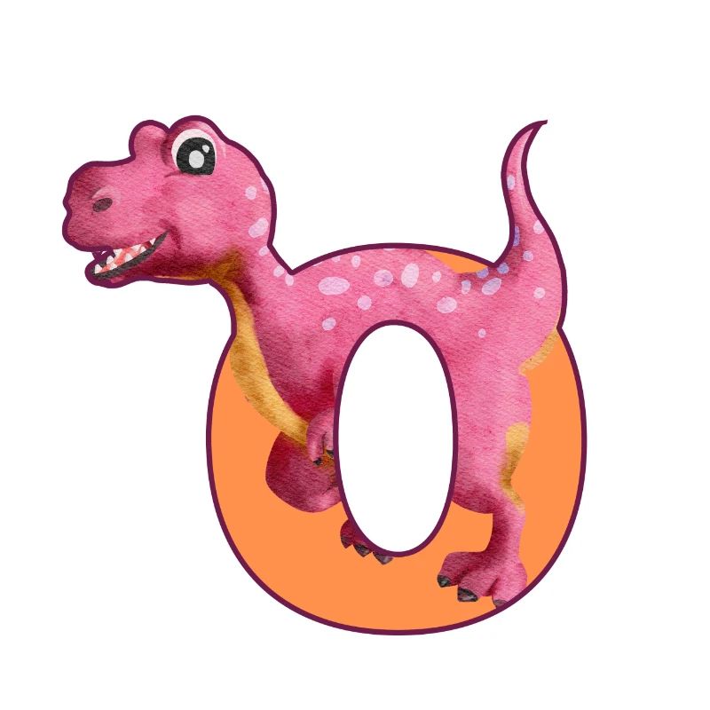 O - DINOSAUR, customizable