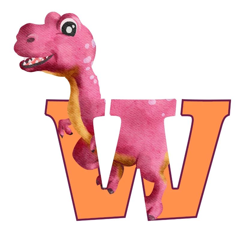 W - DINOSAUR, customizable