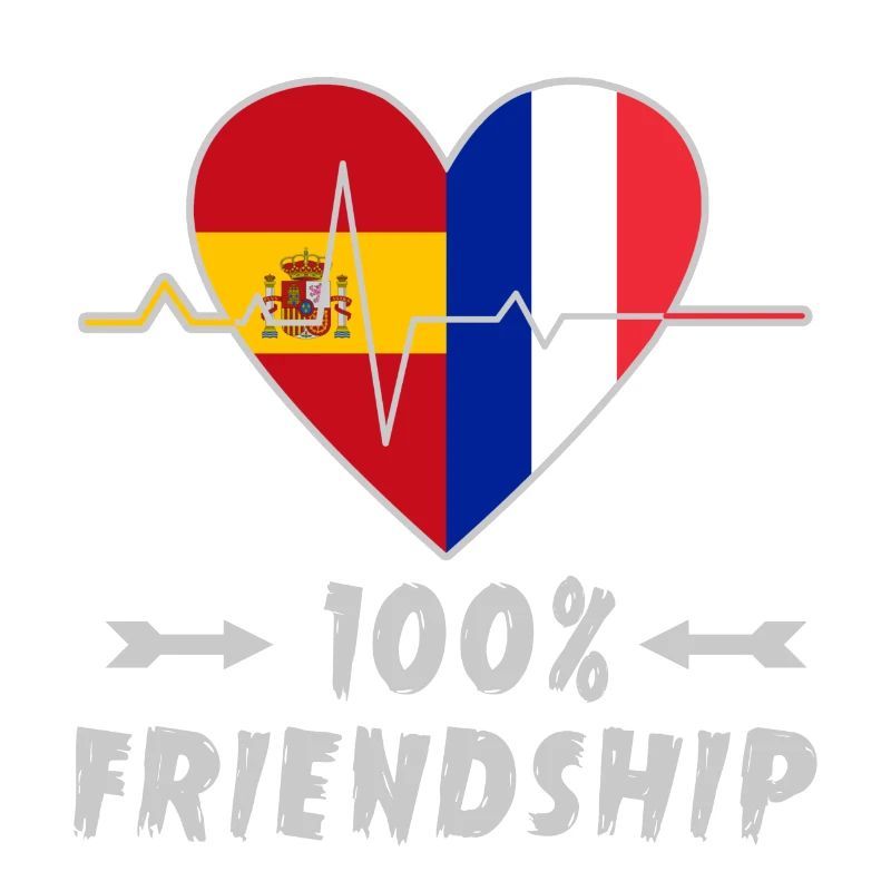 Spanien und Frankreich 100% Freundschaft