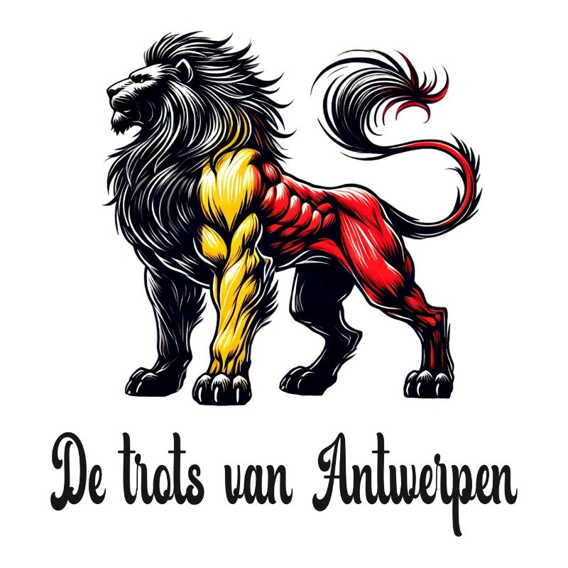 Design du drapeau lion d'Anvers