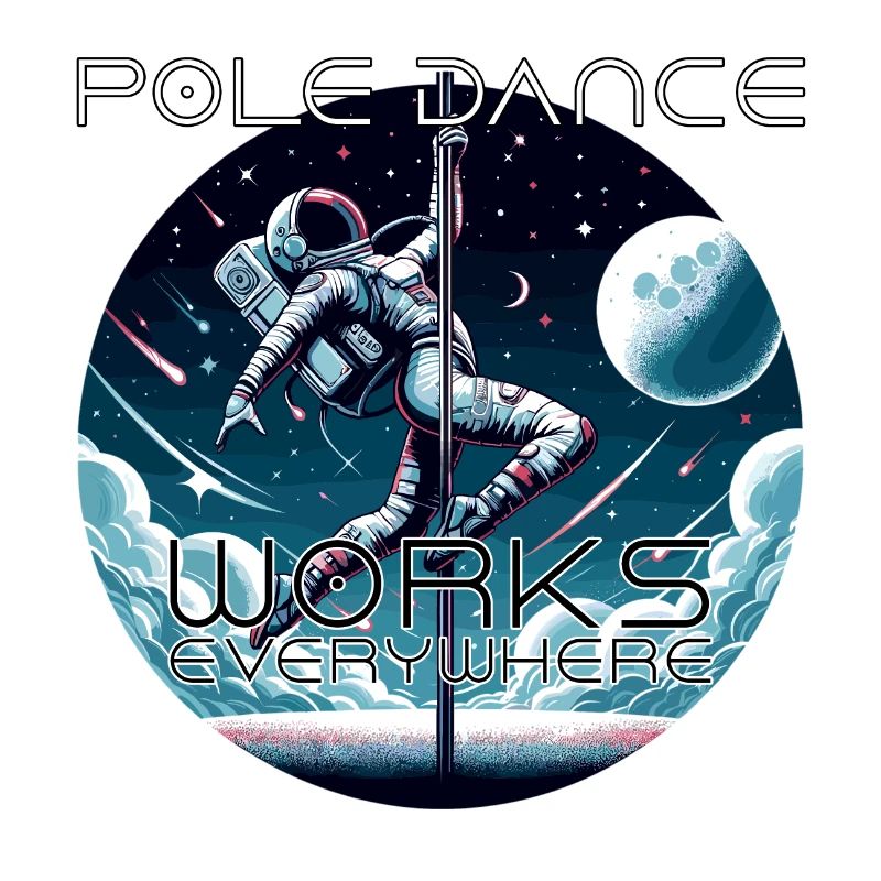Pole Dance Astronautin Poledance Geschenk