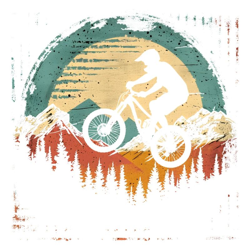 Radfahrer Retro