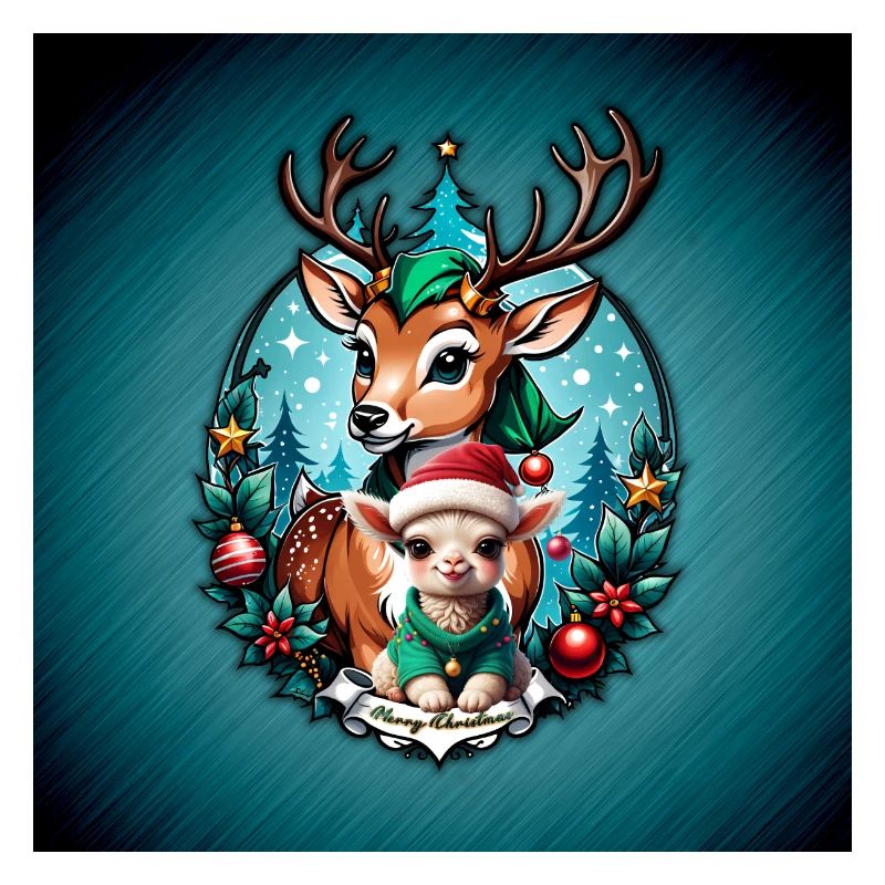 Illustration de Noël joyeuse et confortable