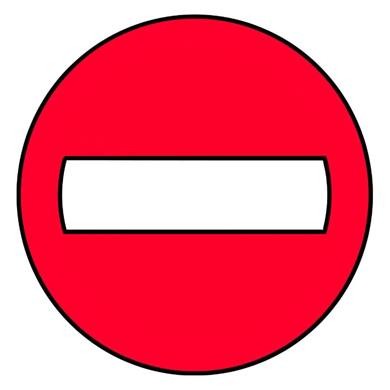 Durchgangsverbot Icon Rot