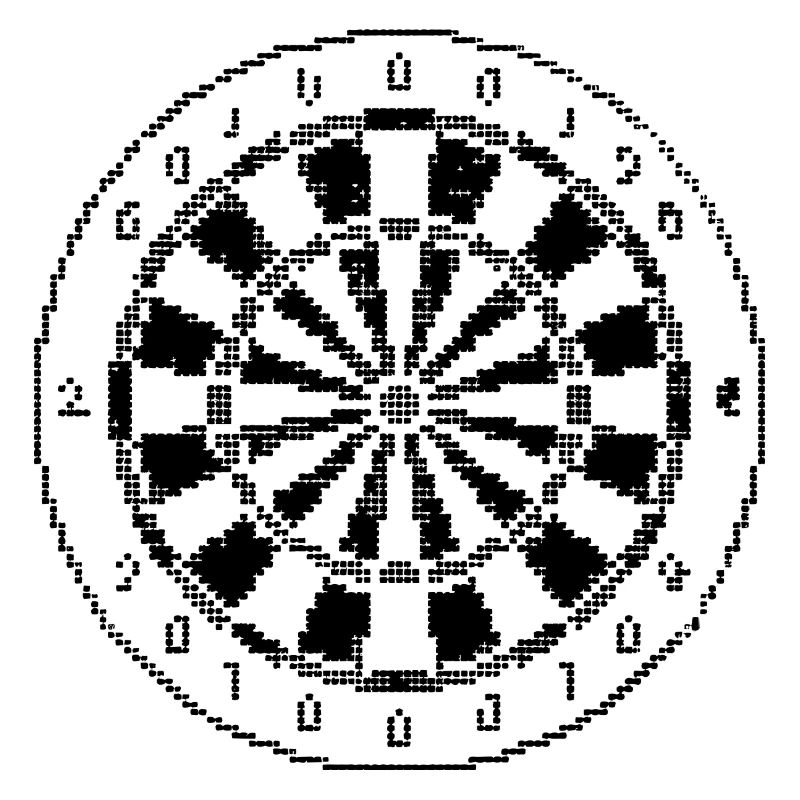 Dartscheibe Pixel Grafik