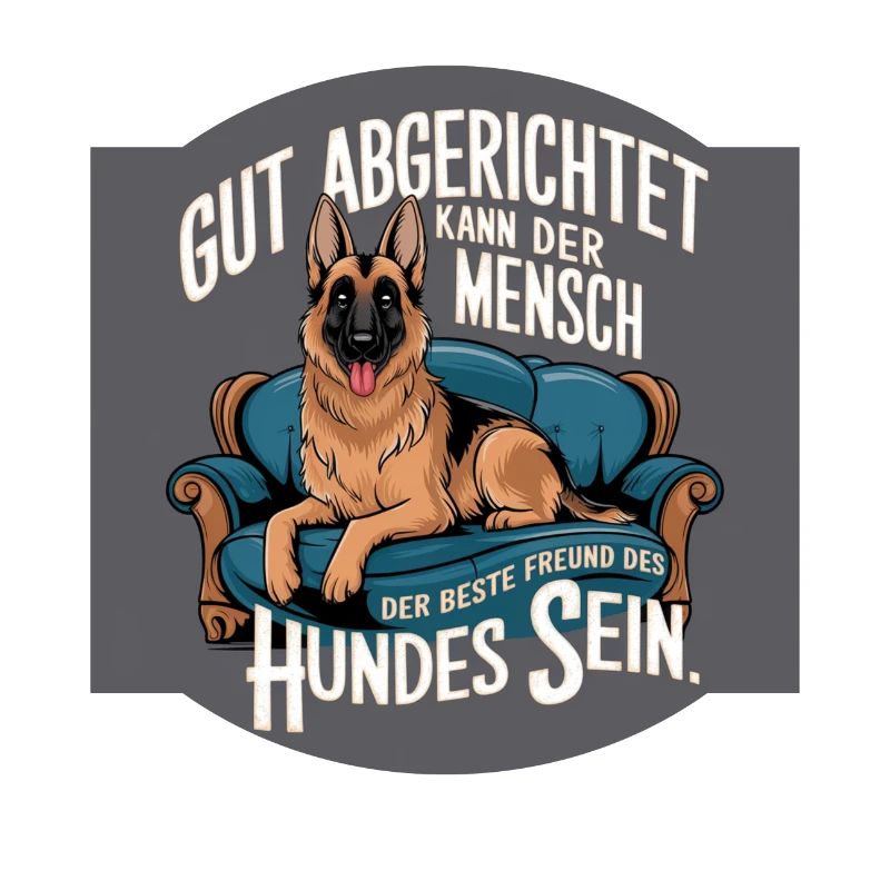 Deutscher Schäferhund der beste Freund des Hundes