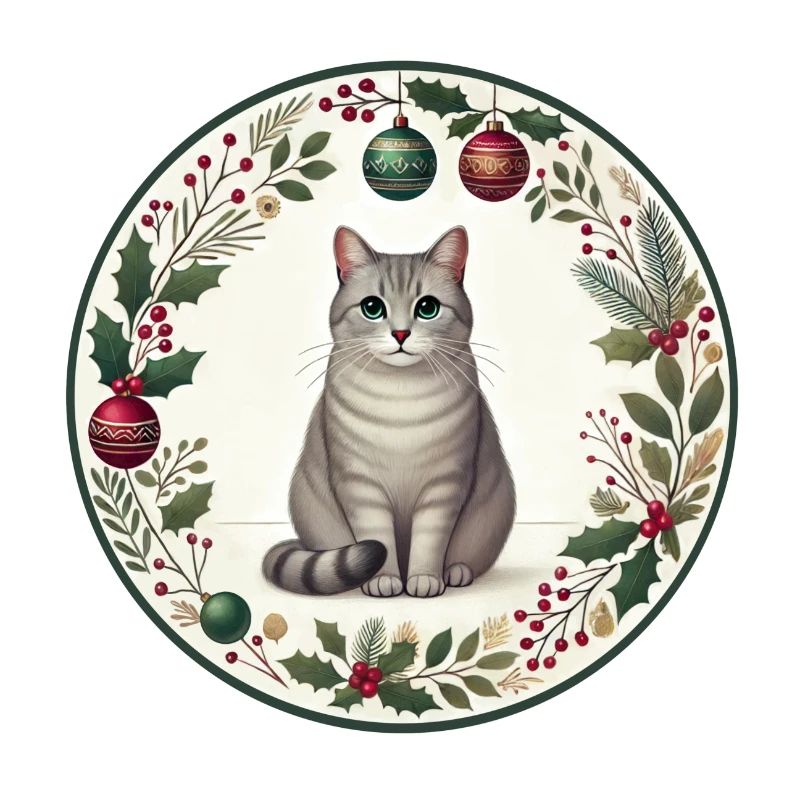 Motif de Noël avec le chat Vasili