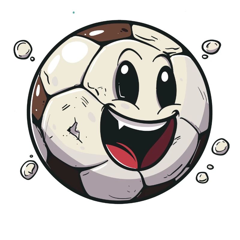 Fußball im Comic Stil