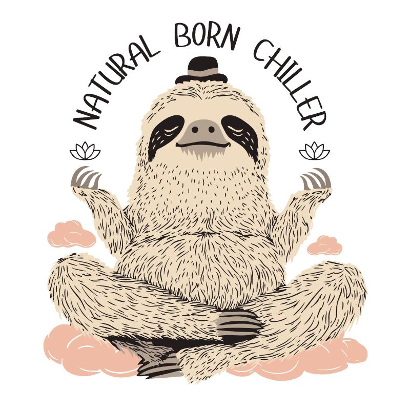 Meditating Sloth – Chill and Relax