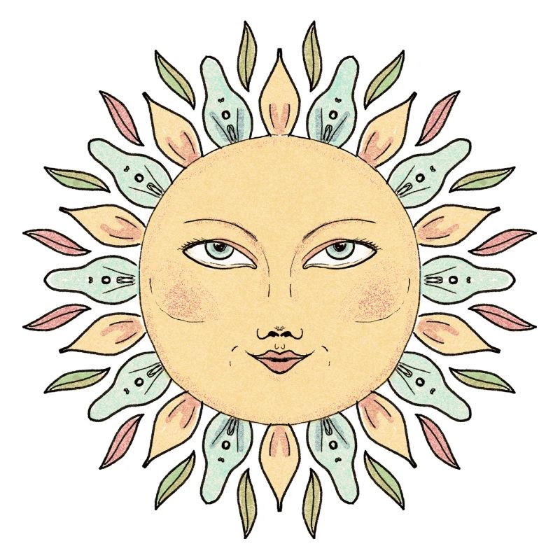 Style Mandala Face de Soleil