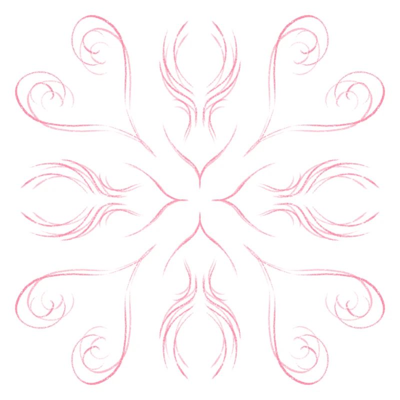 Pink hearts as a pattern