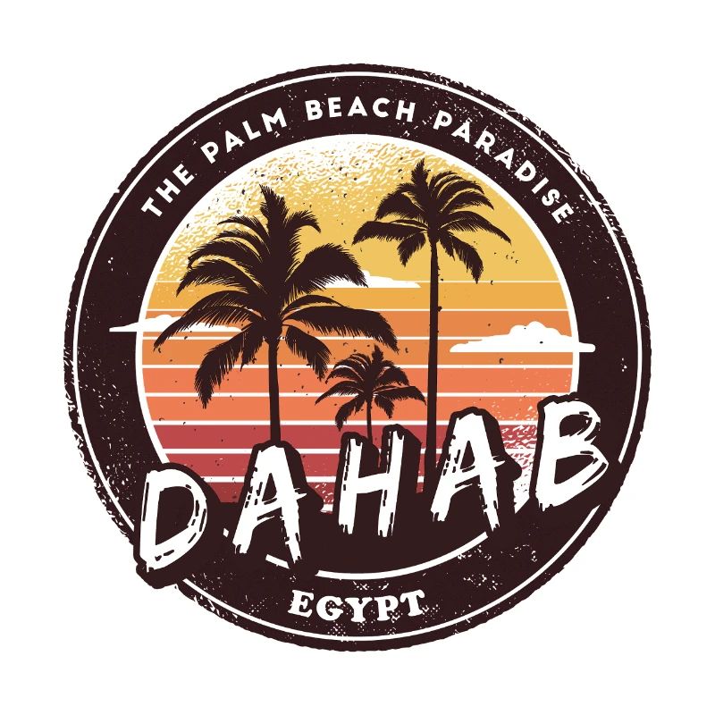 Dahab Égypte Vintage Palmiers Design