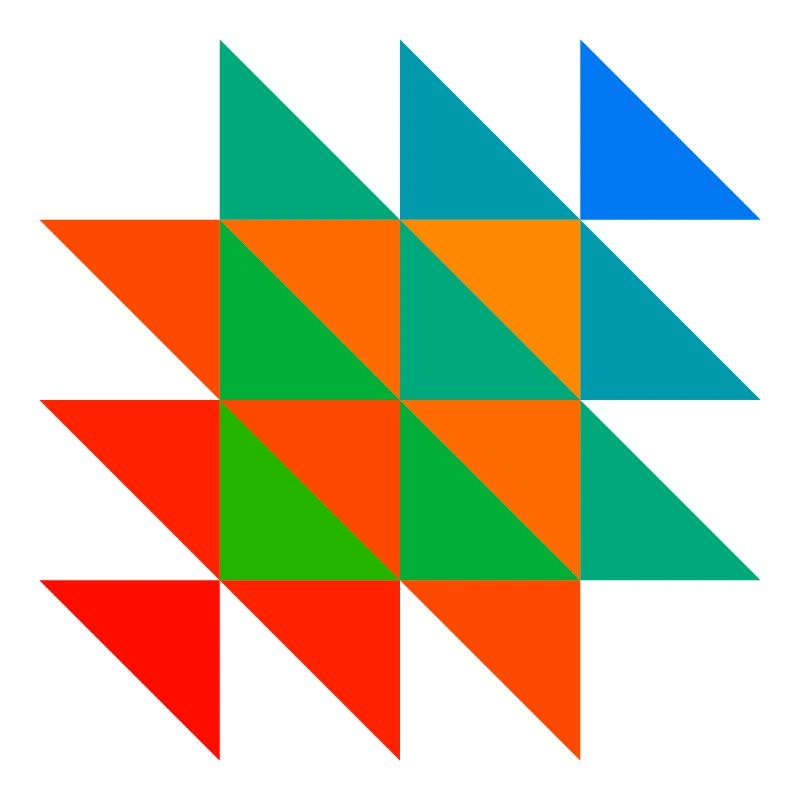 Mosaïque Triangle Coloré