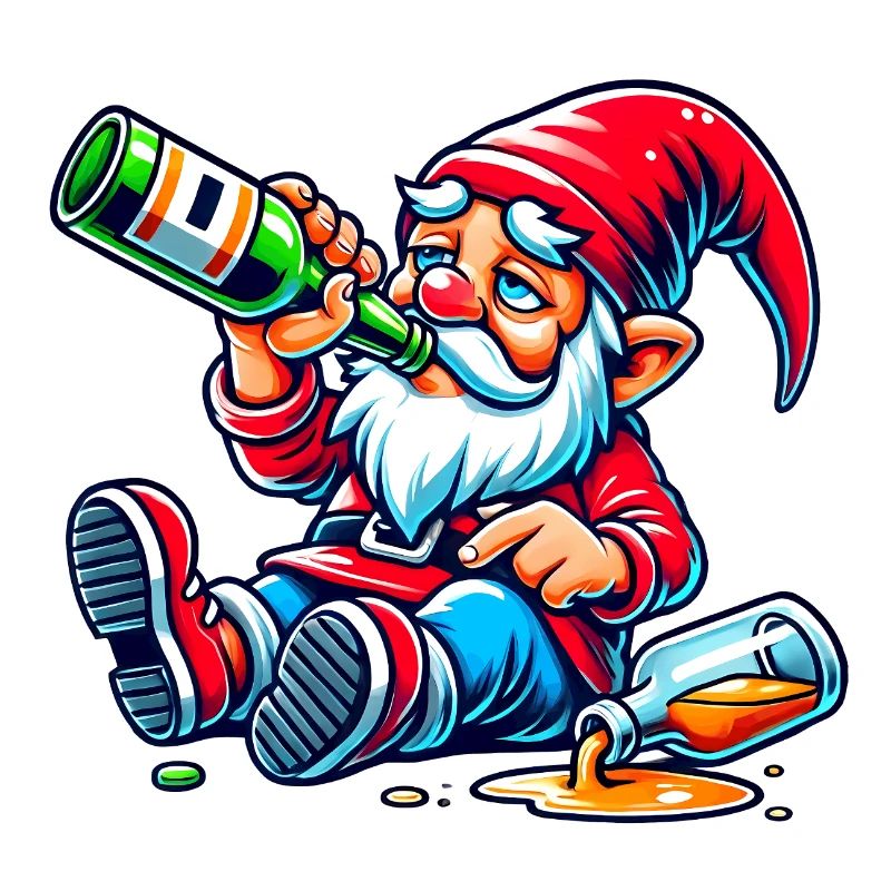 Gartenzwerk Feierabend