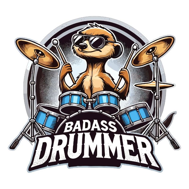 Badass batteur suricate cadeau cool
