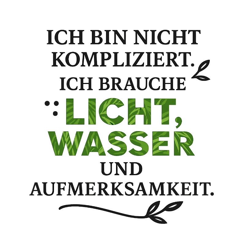 I need light, water, attention