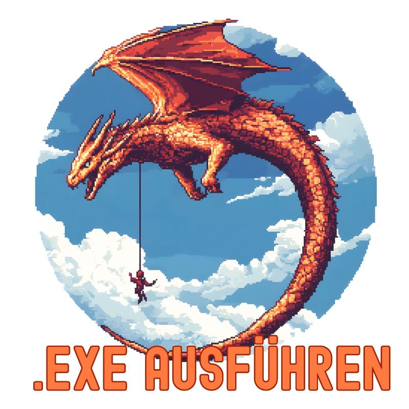EXE AUSFÜHREN Drachen Admin IT Informatik Lustig