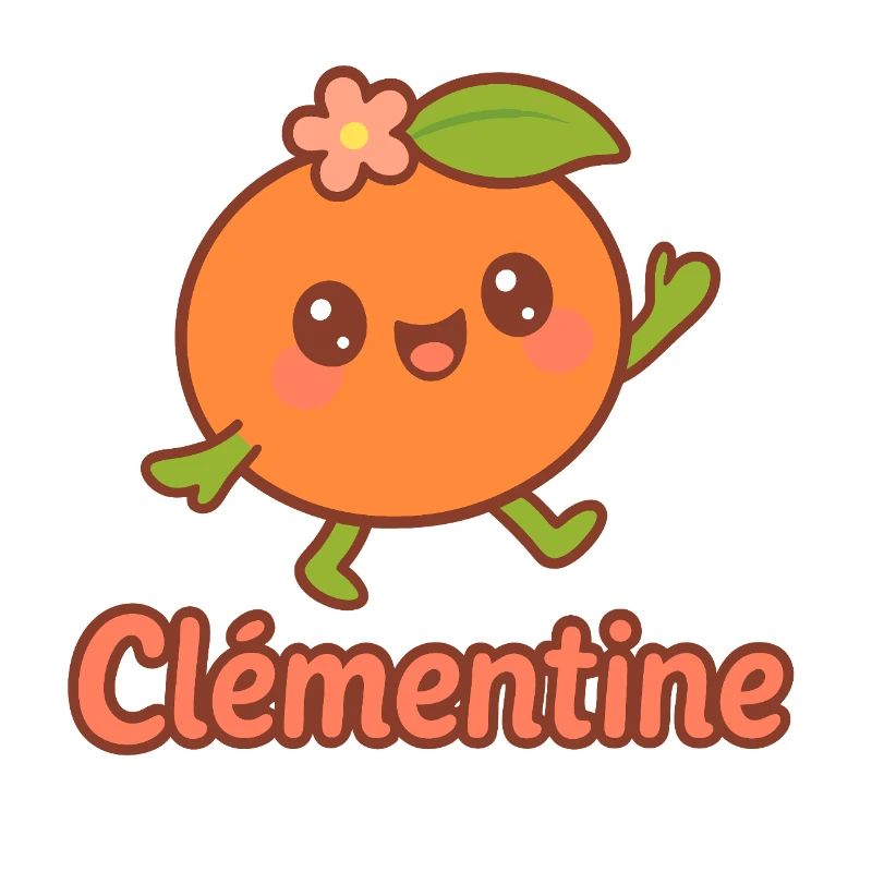 Gift for Clementine, kawaii fruit