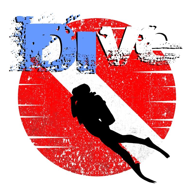 Drapeau de plongée américain