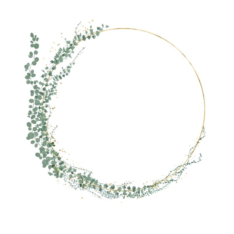 Eucalyptus wreath, personalizable