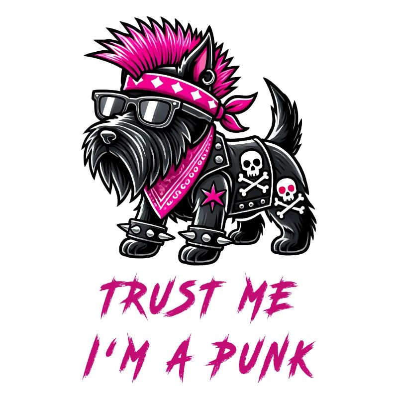 Scottish Terrier Punk Music